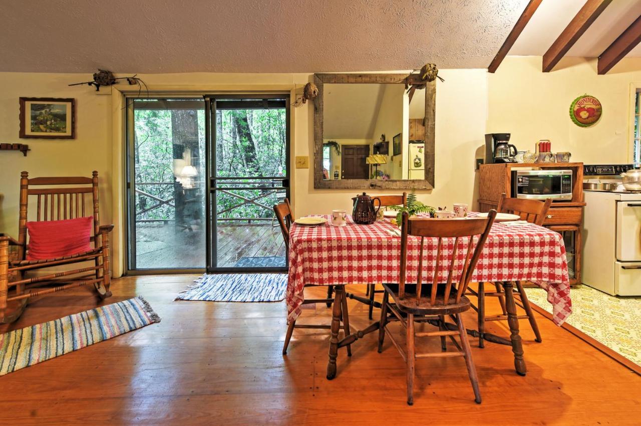 Serene Creekside Cottage Near Asheville Fire Pit Candler Exterior photo