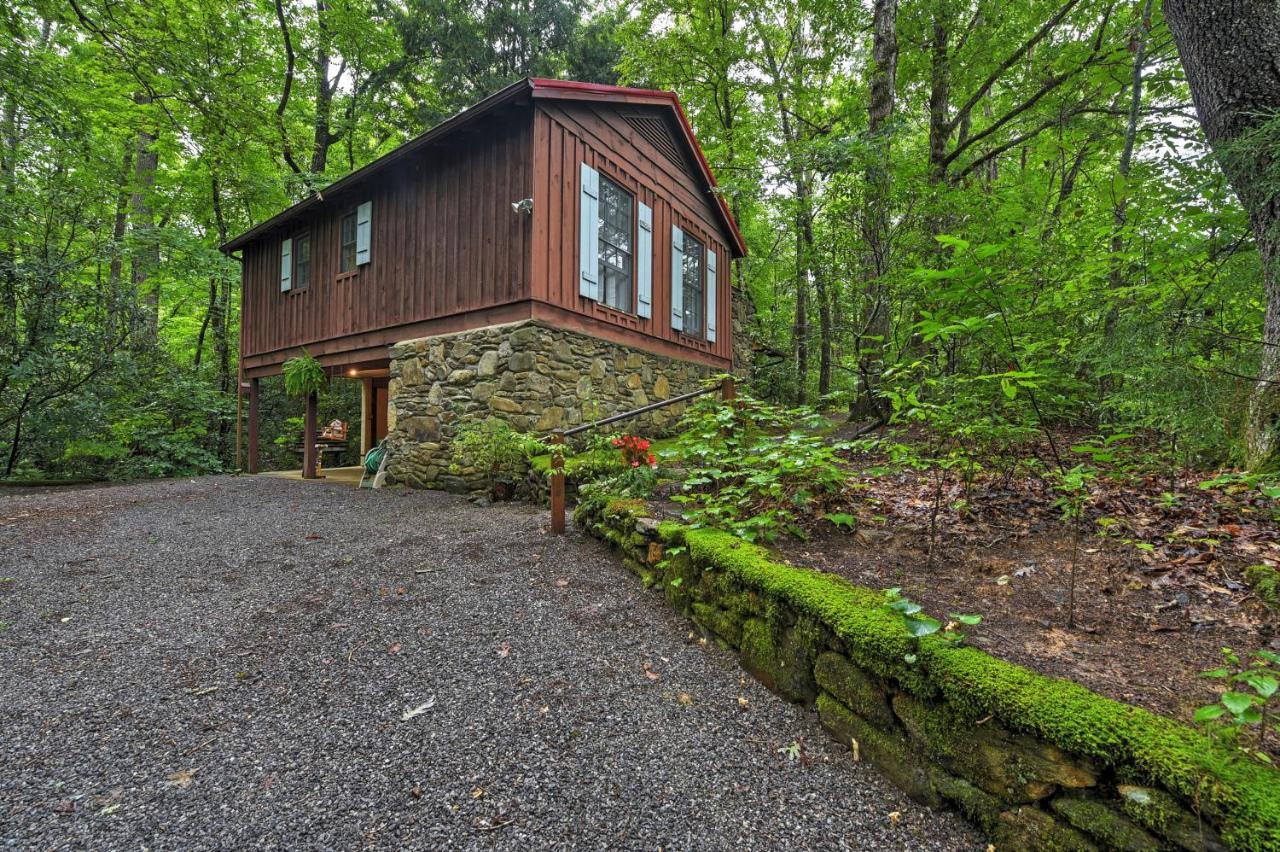 Serene Creekside Cottage Near Asheville Fire Pit Candler Exterior photo